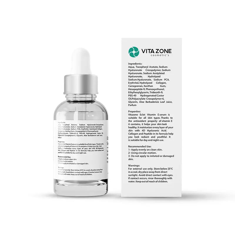 VITAZONE Eclat Vitamin E Serum – Hydrating, Firming & Antioxidant Care (30 ml)