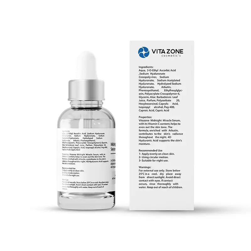 VITAZONE Midnight Miracle Serum | Dark Spot Removal, Glow Boosting & Deep Hydration (30 ml)