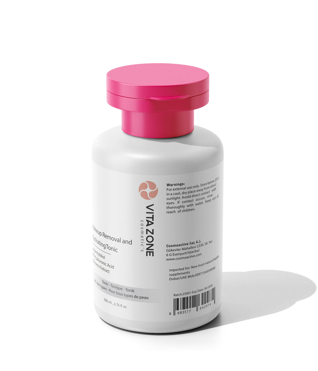 VITA ZONE Hyaluronic Acid Makeup Removal & Hydrating Tonic - 200ml - All Skin Types