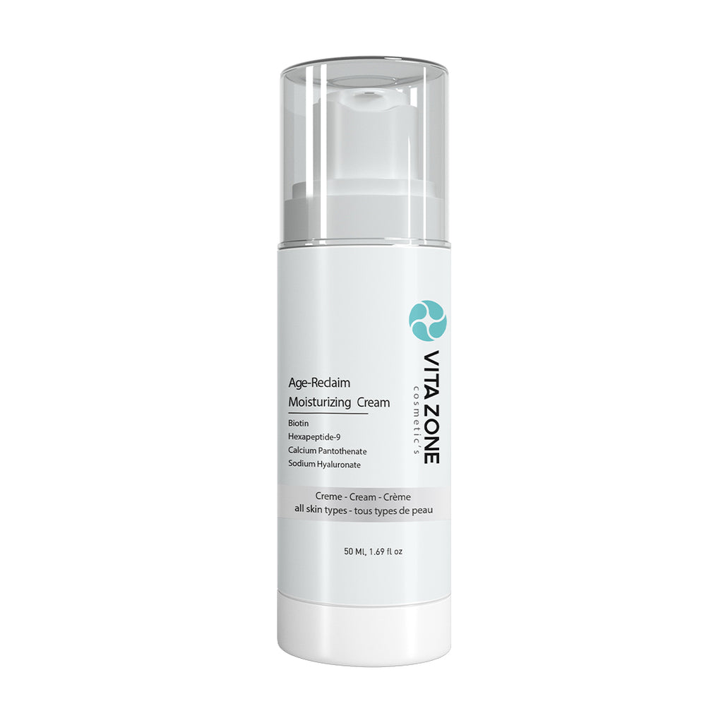 VITA ZONE Age-Reclaim Moisturizing Cream | Hydrating & Anti-Aging with Peptides & Biotin 50ml